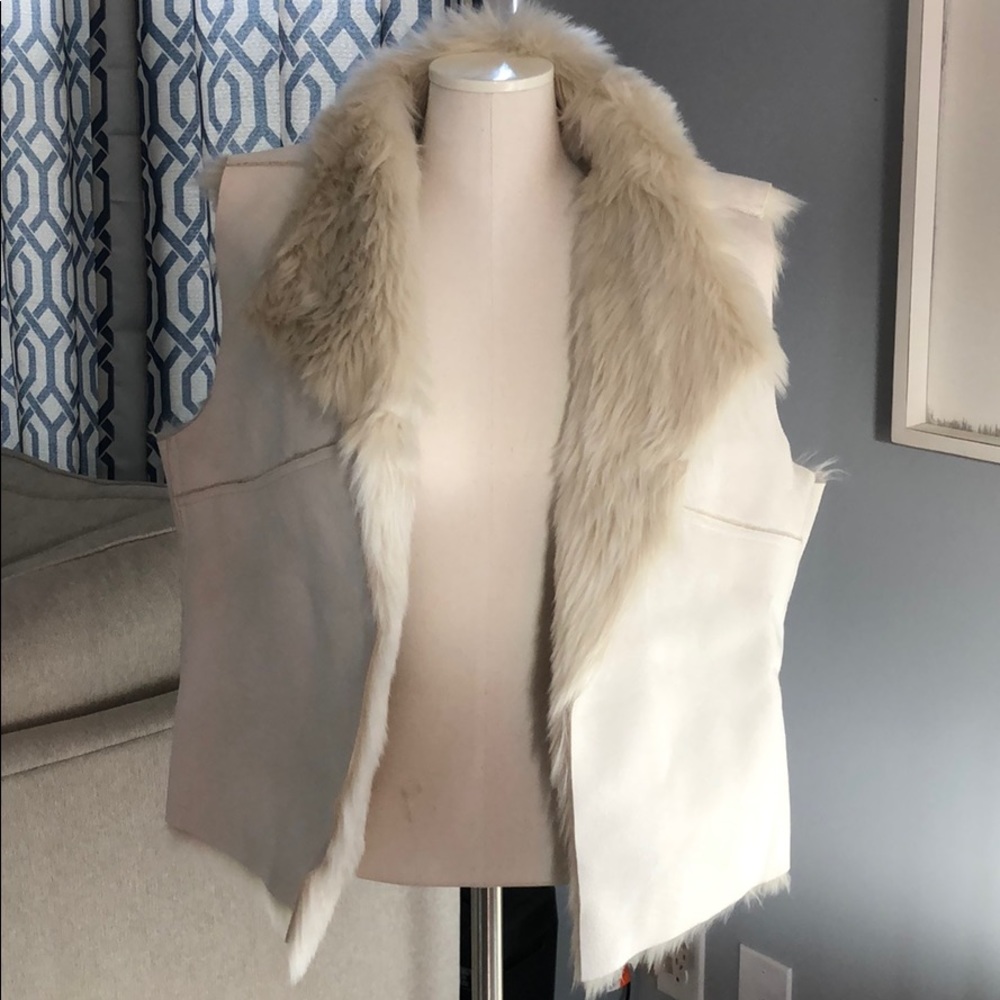 Faux Suede/Fur Vest